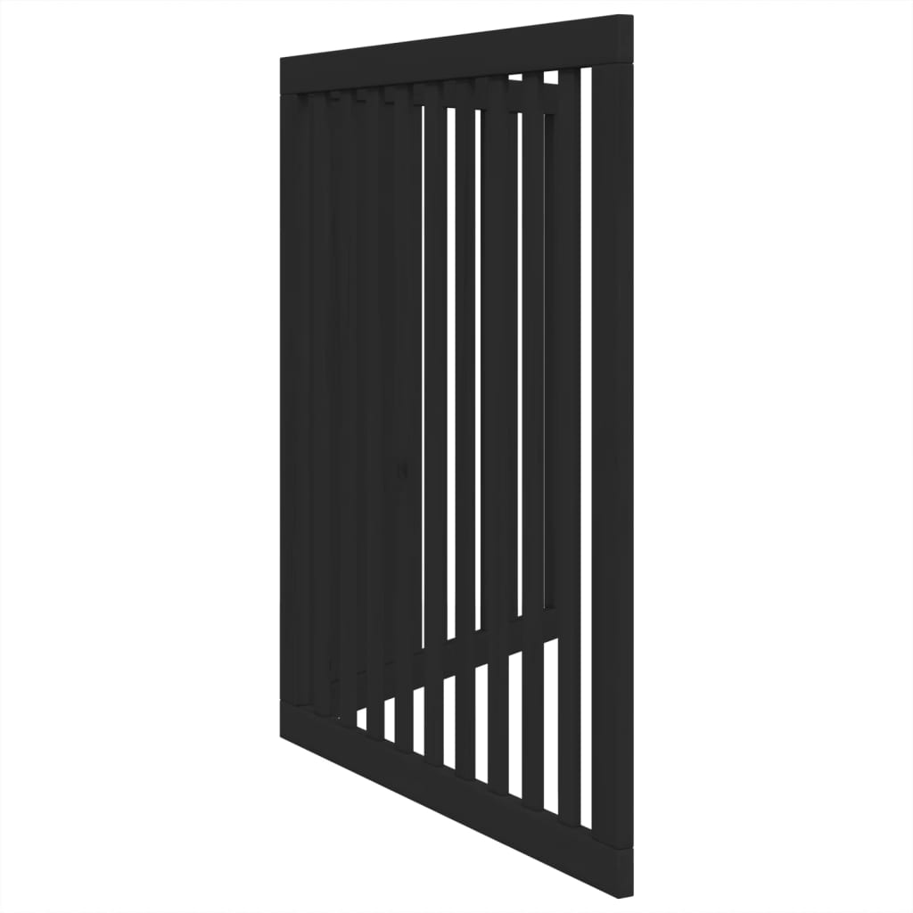 Zábrana pro psy skládací 2 panely černá 160 cm topolové dřevo