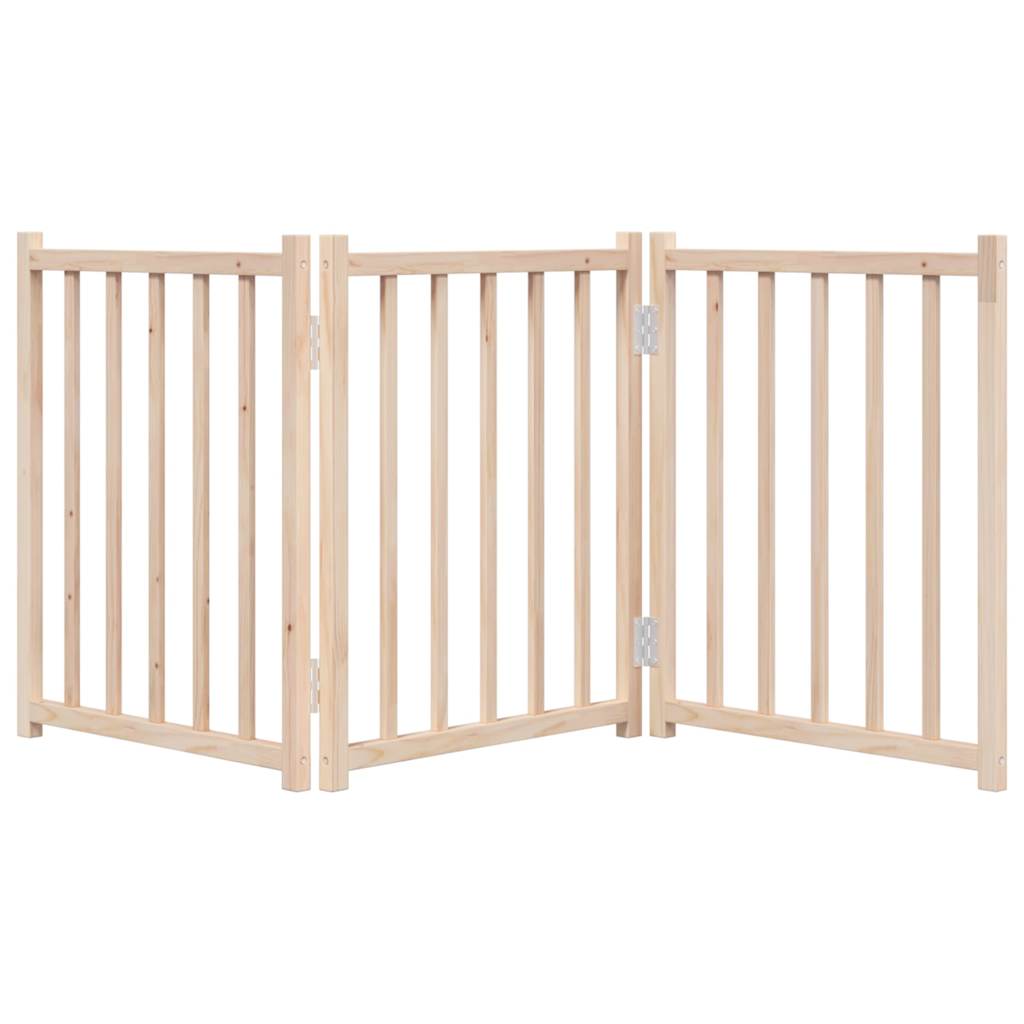 Zábrana pro psy skládací 3 panely 150 cm masivní jedle