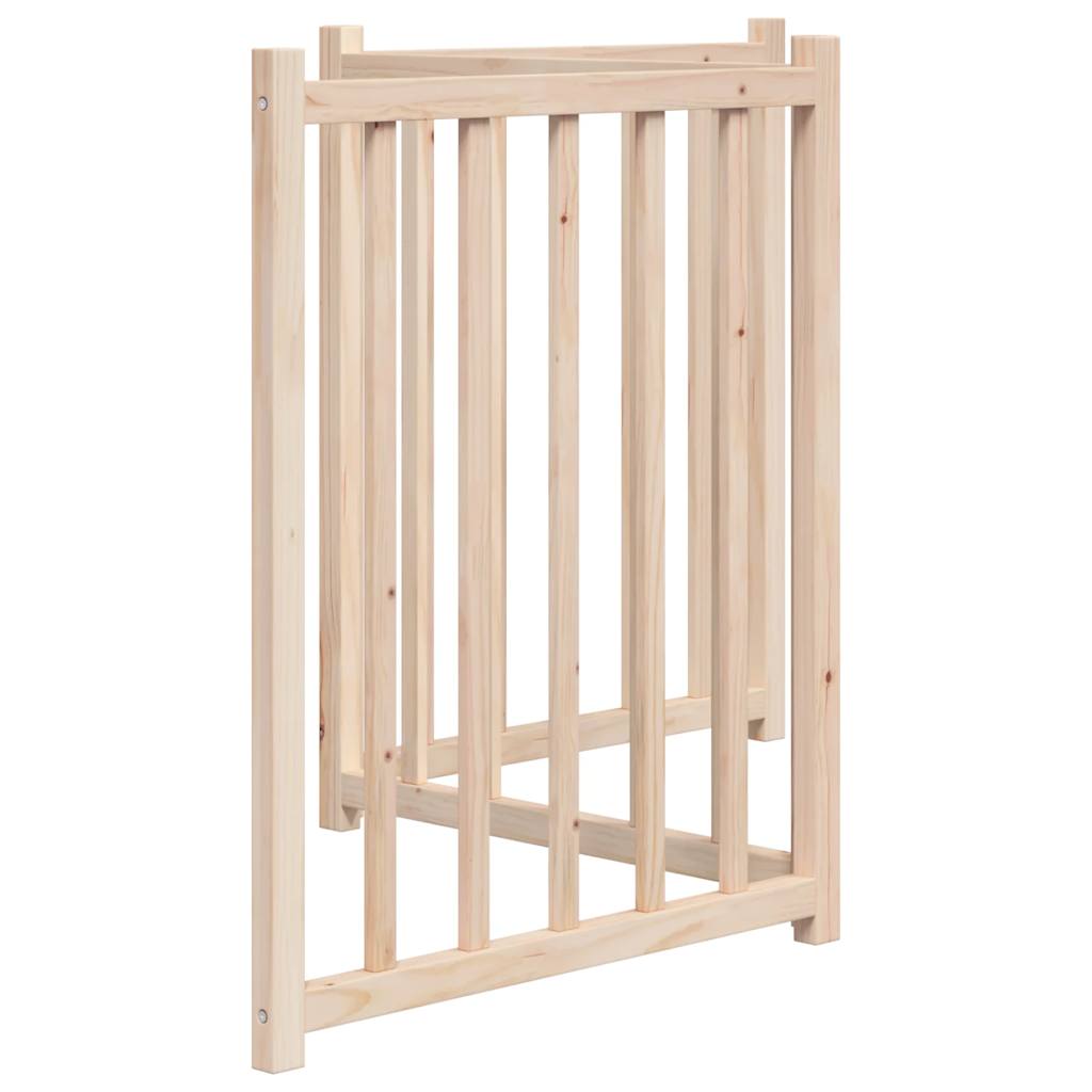 Zábrana pro psy skládací 3 panely 150 cm masivní jedle
