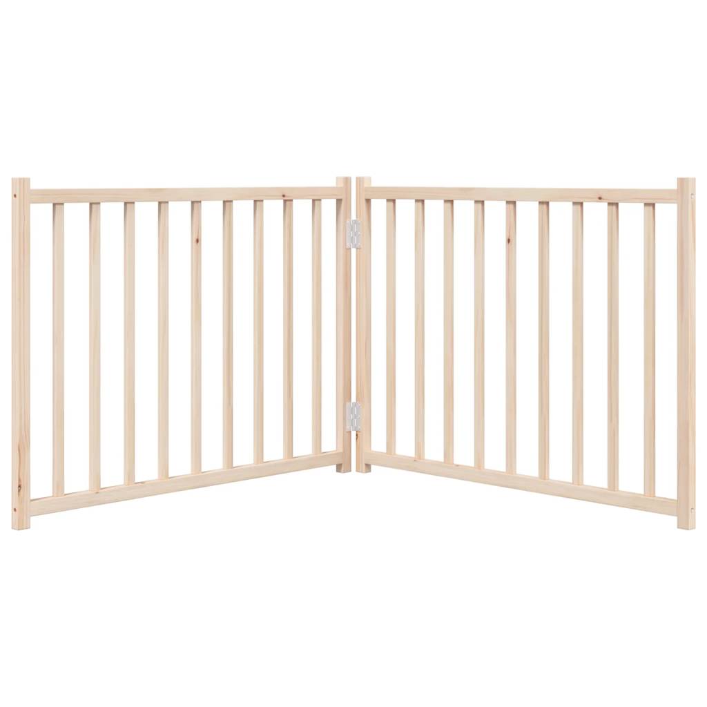 Zábrana pro psy skládací 2 panely 160 cm masivní jedle