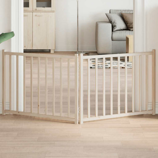 Zábrana pro psy skládací 2 panely 160 cm masivní jedle