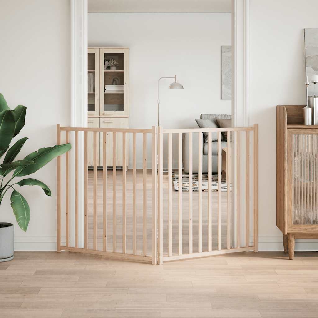 Zábrana pro psy skládací 2 panely 160 cm masivní jedle