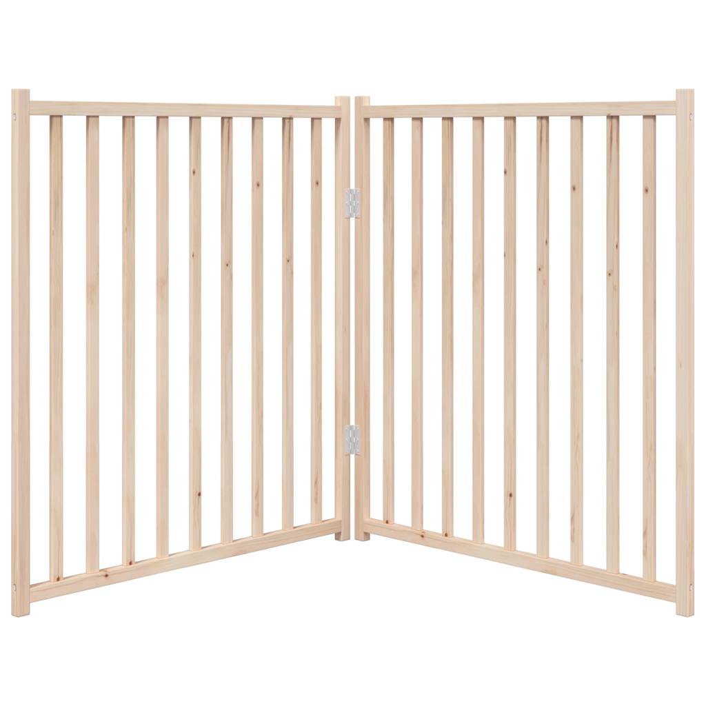 Zábrana pro psy skládací 2 panely 160 cm masivní jedle