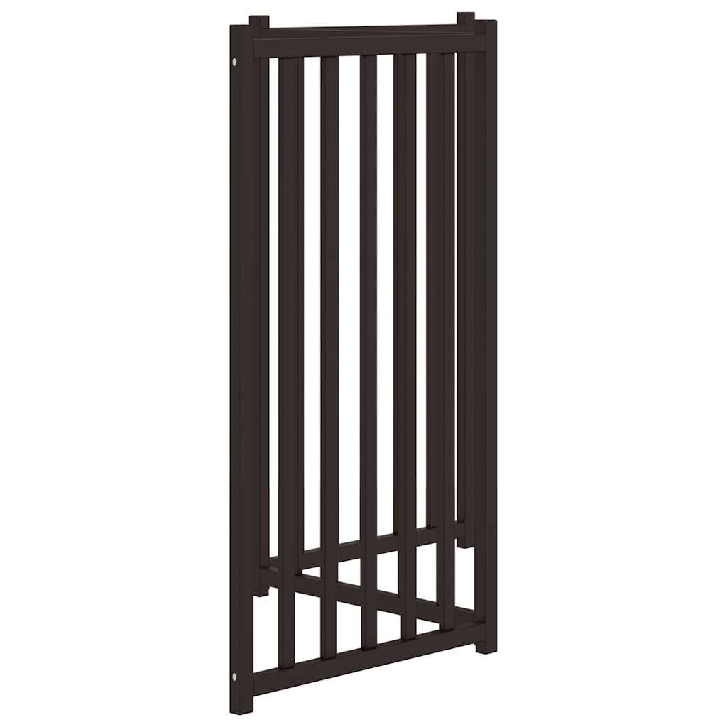 Zábrana pro psy skládací 3 panely černá 150 cm masivní jedle