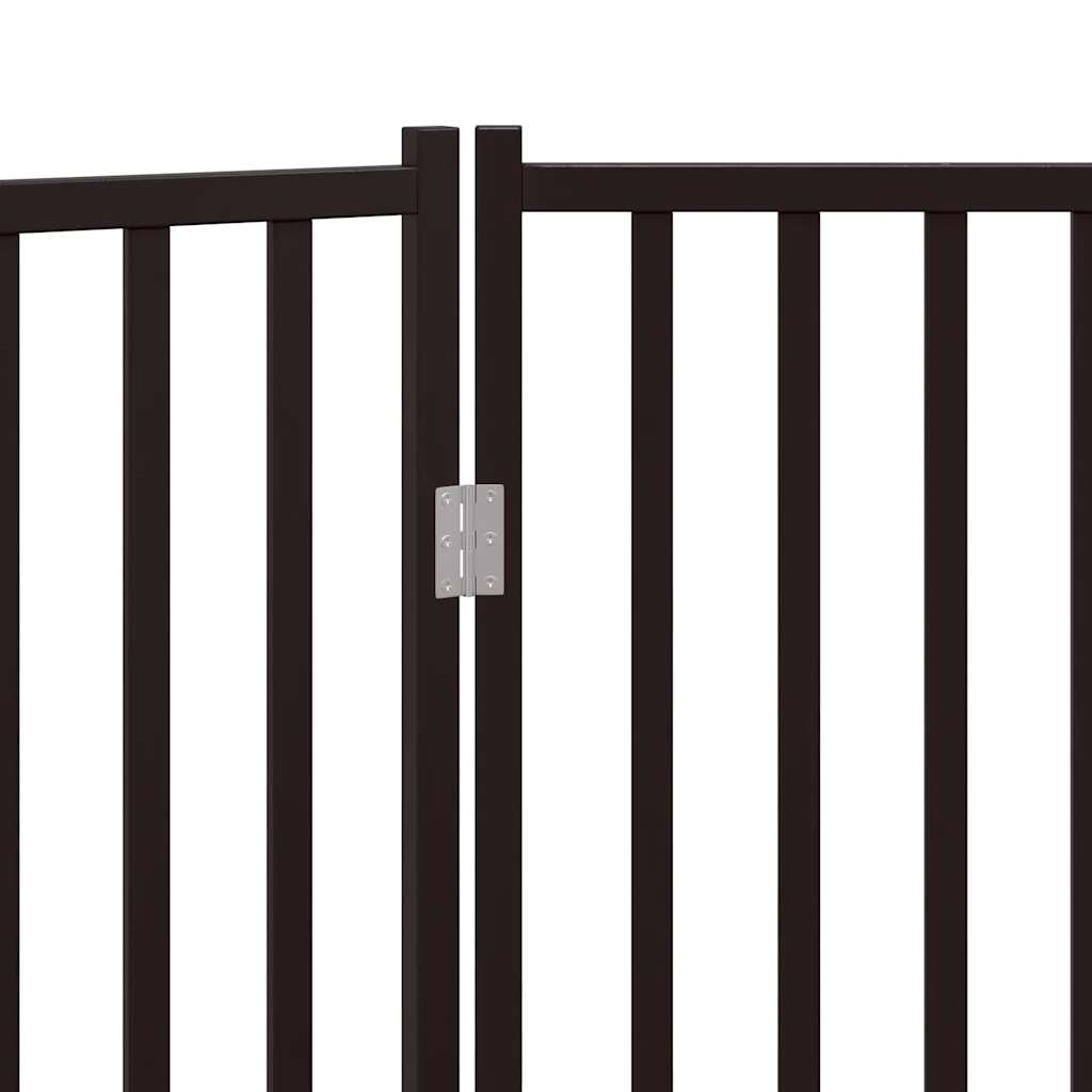 Zábrana pro psy skládací 3 panely černá 150 cm masivní jedle