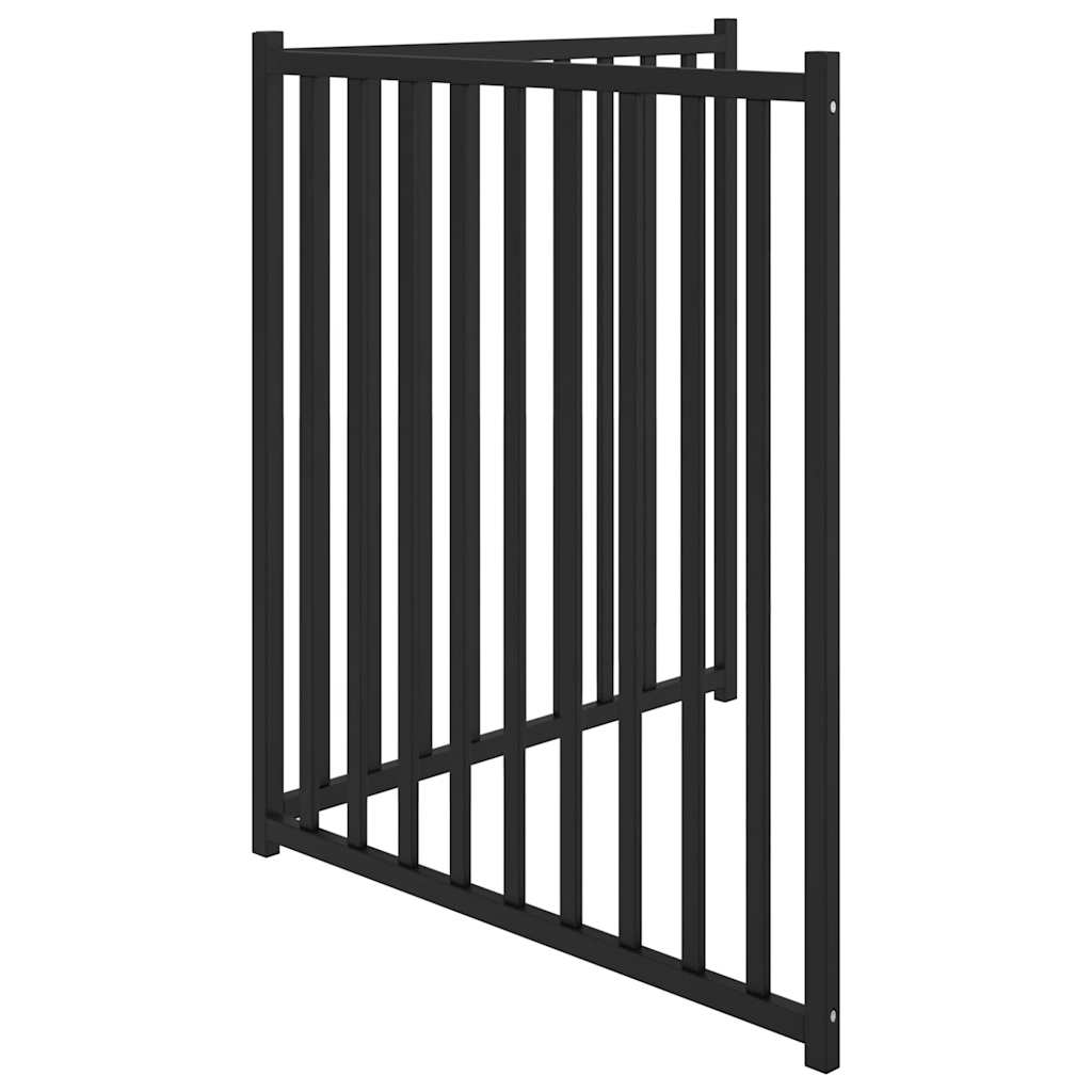 Zábrana pro psy skládací 2 panely černá 160 cm masivní jedle