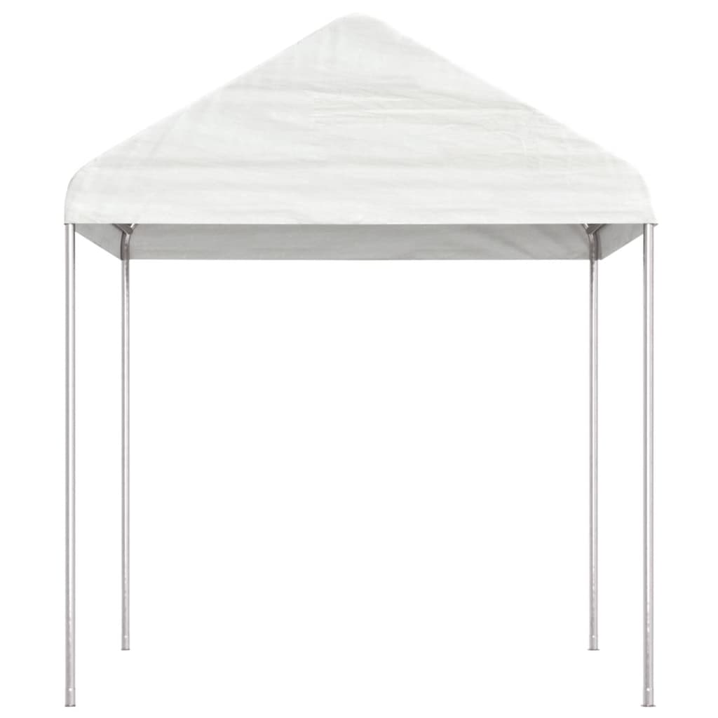 Altán se střechou bílý 2,28 x 2,23 x 2,69 m polyethylen