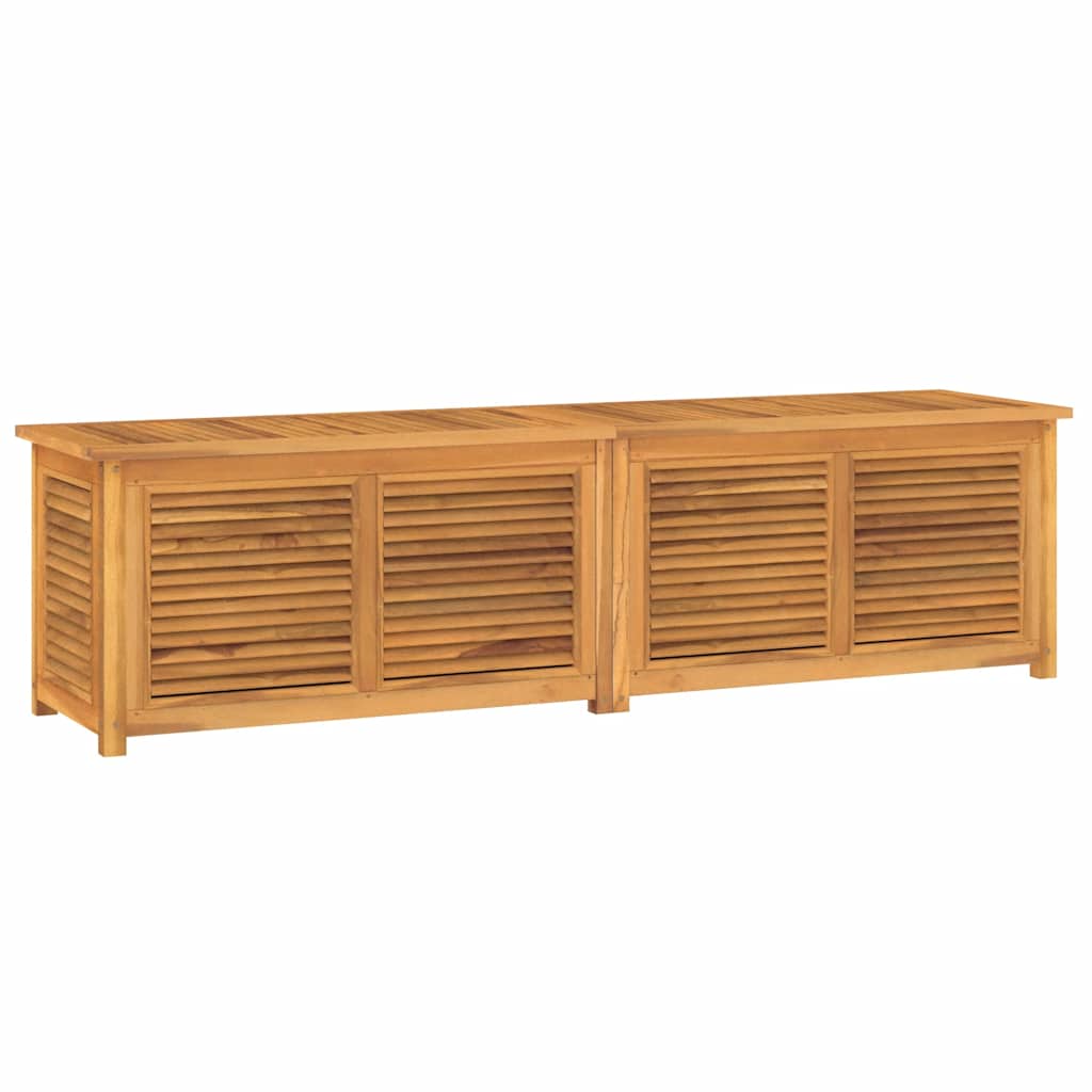 Zahradní úložný box s vložkou 200 x 50 x 55 cm masivní teak