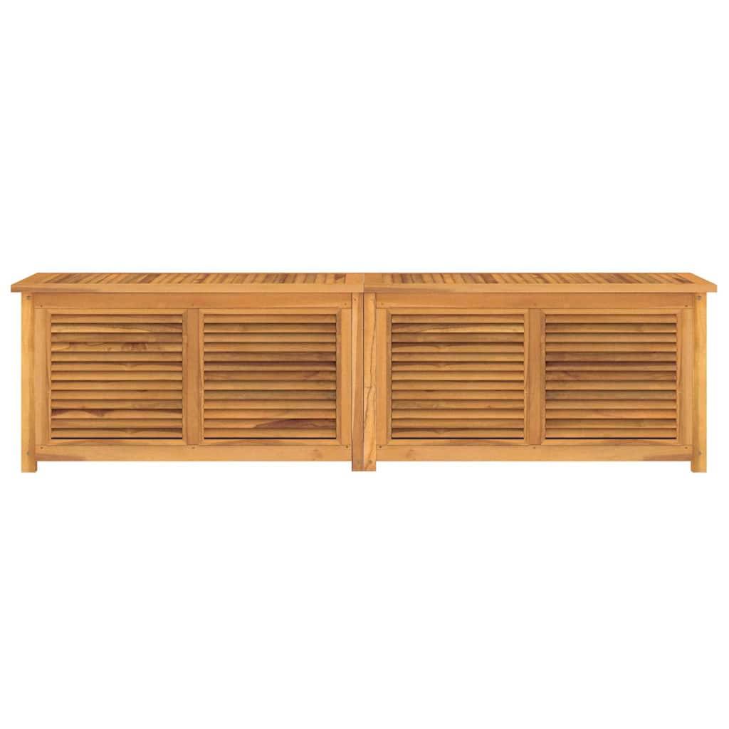 Zahradní úložný box s vložkou 200 x 50 x 55 cm masivní teak