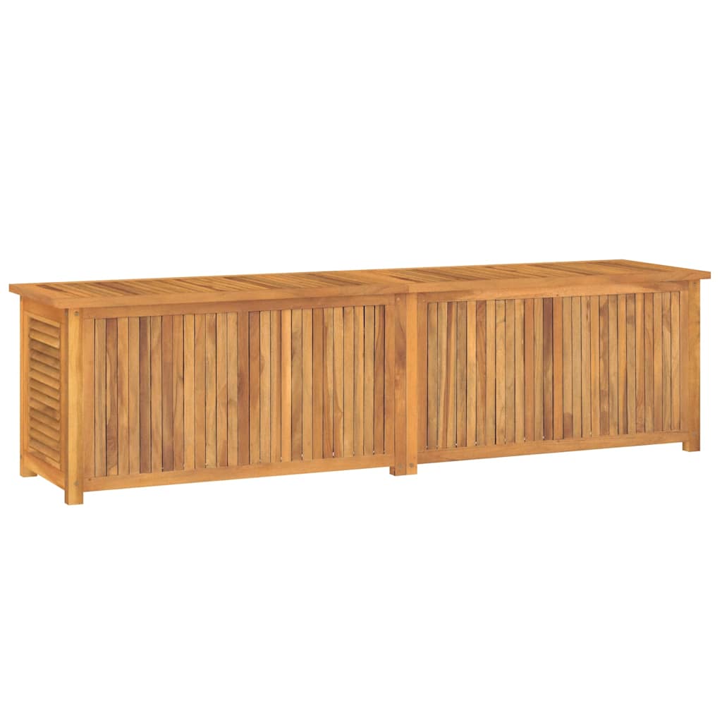 Zahradní úložný box s vložkou 200 x 50 x 55 cm masivní teak
