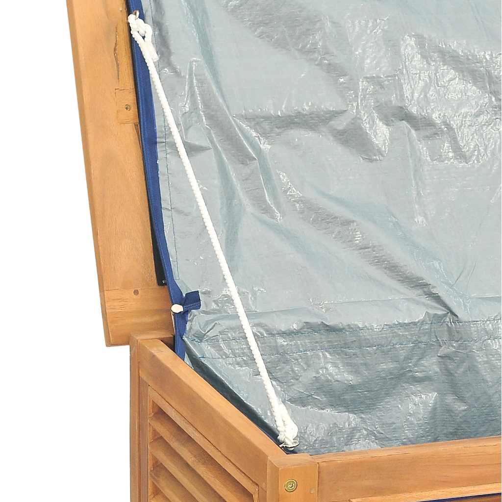 Zahradní úložný box s vložkou 200 x 50 x 55 cm masivní teak