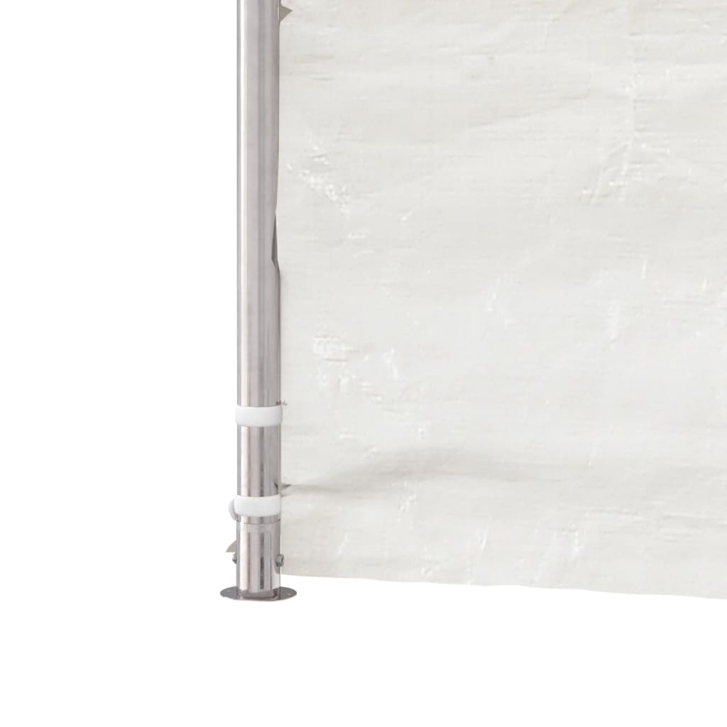 Altán se střechou bílý 8,92 x 4,08 x 3,22 m polyethylen