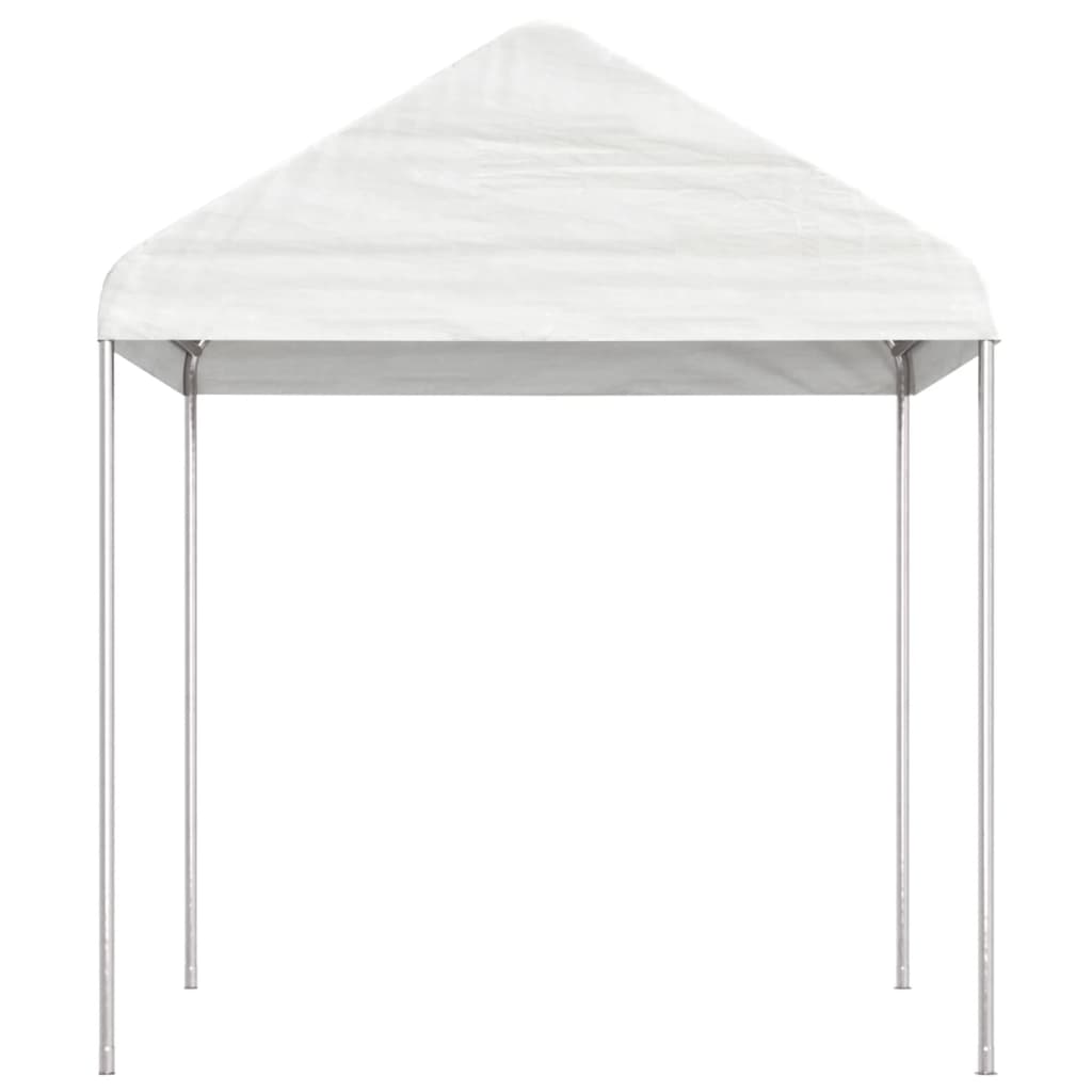 Altán se střechou bílý 6,69 x 2,28 x 2,69 m polyethylen