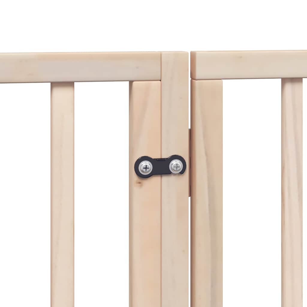 Zábrana pro psy s dvířky skládací 12 panelů 960 cm topol