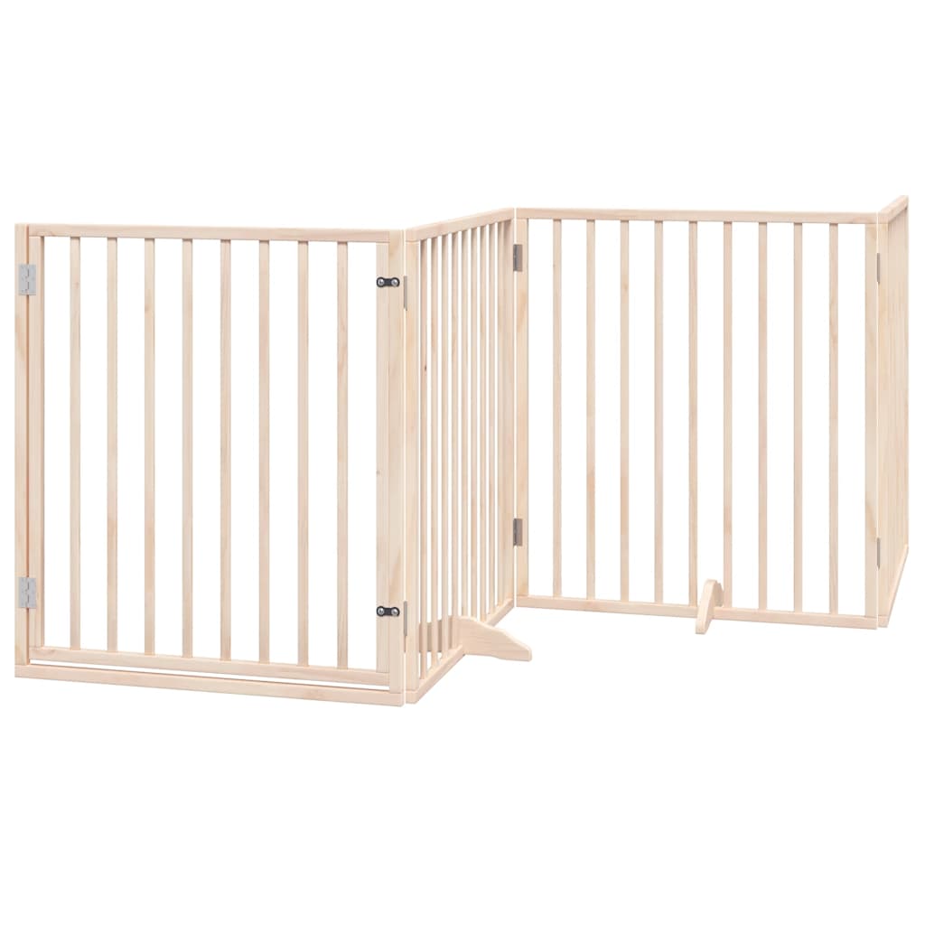 Zábrana pro psy s dvířky skládací 10 panelů 800 cm topol