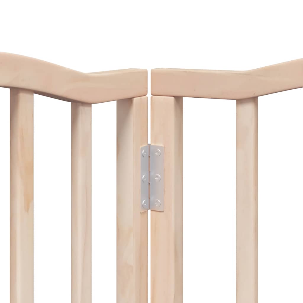 Zábrana pro psy s dvířky skládací 12 panelů 600 cm topol