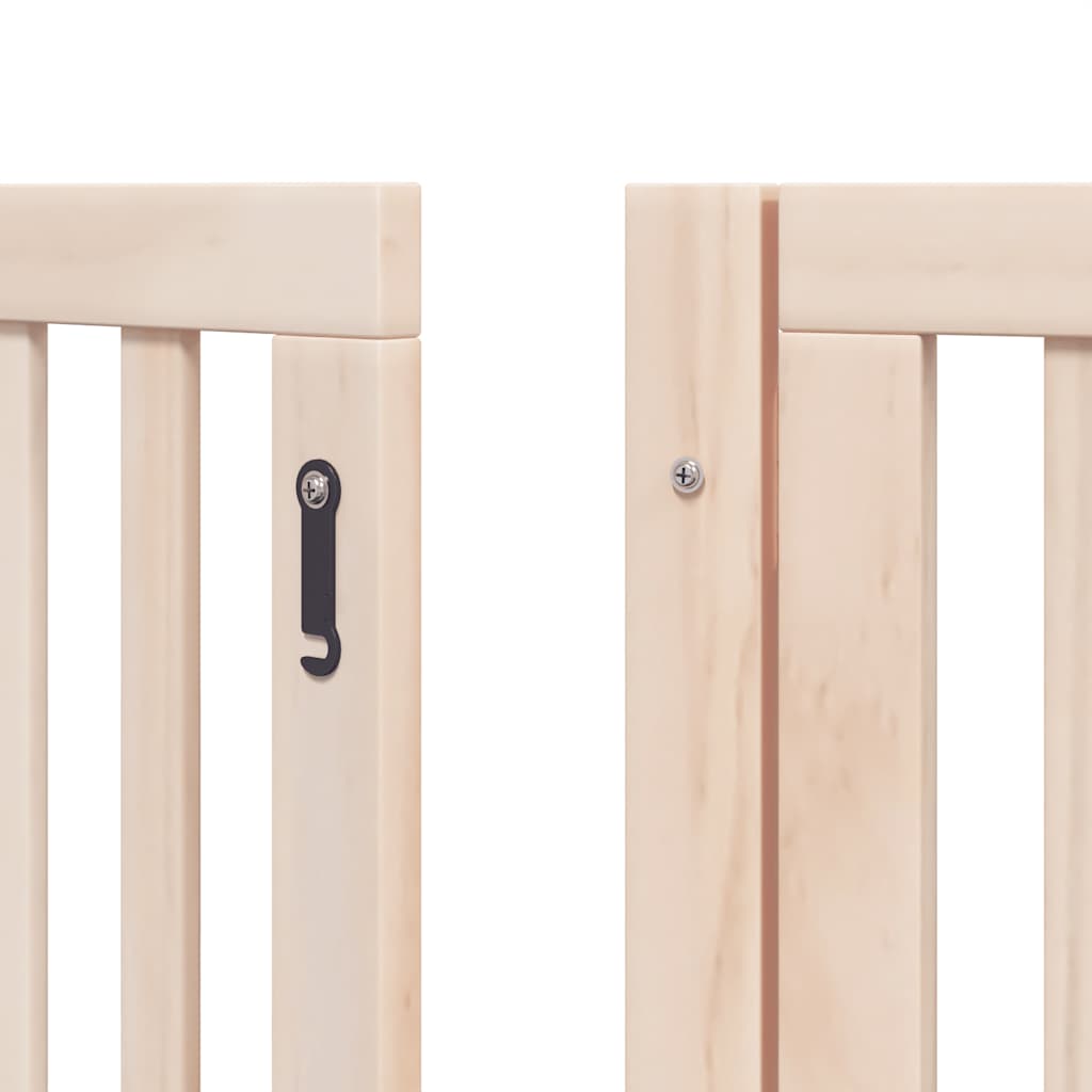 Zábrana pro psy s dvířky skládací 12 panelů 600 cm topol