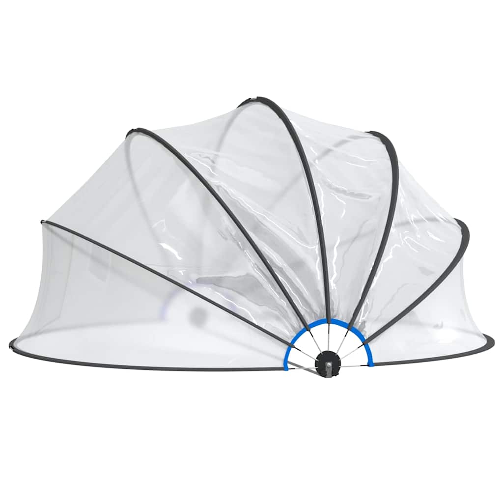 Kopule na bazén kulatá 406 x 203 cm PVC