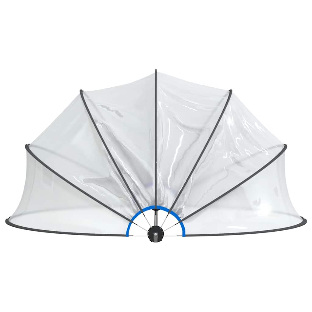 Kopule na bazén kulatá 406 x 203 cm PVC