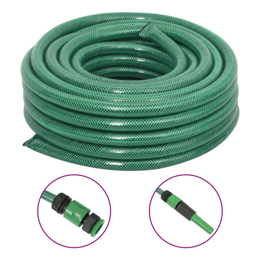 Zahradní hadice se sadou koncovek zelená 0,75" 50 m PVC