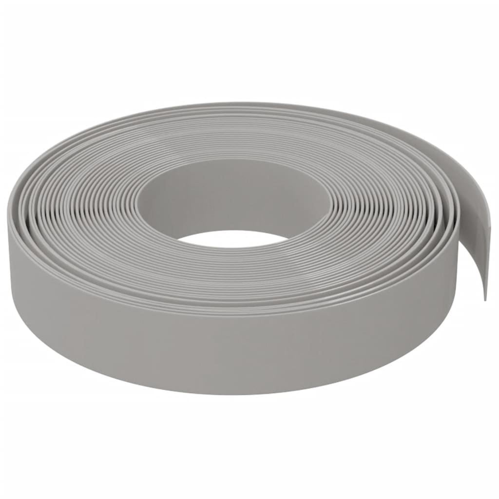 Travní lemy 4 ks šedé 10 m 10 cm polyethylen