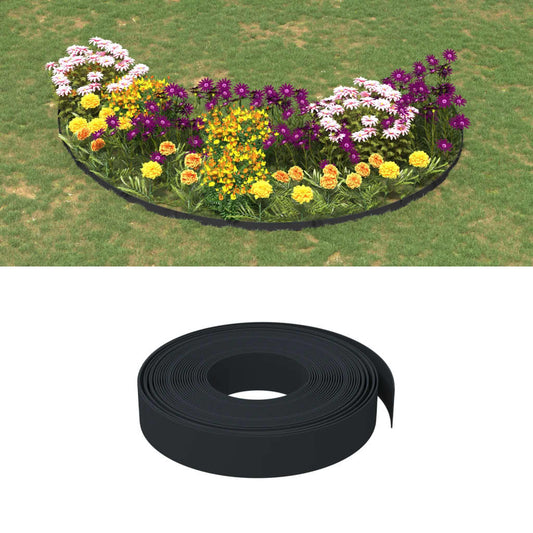 Travní lemy 2 ks černé 10 m 10 cm polyethylen