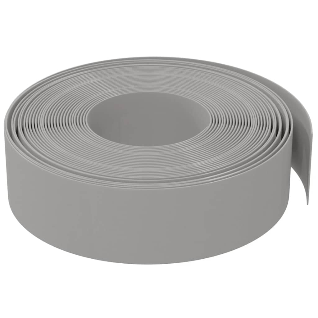 Travní lemy 2 ks šedé 10 m 15 cm polyethylen