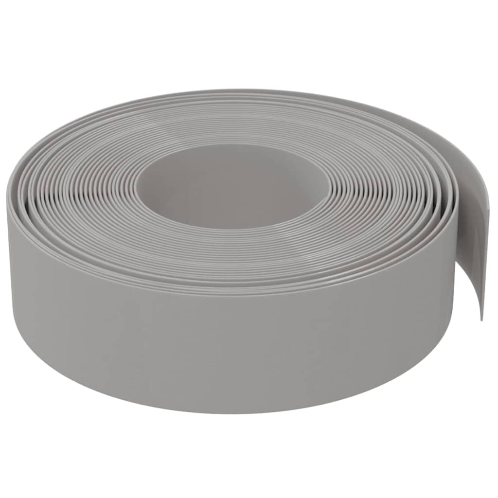 Travní lemy 4 ks šedé 10 m 15 cm polyethylen