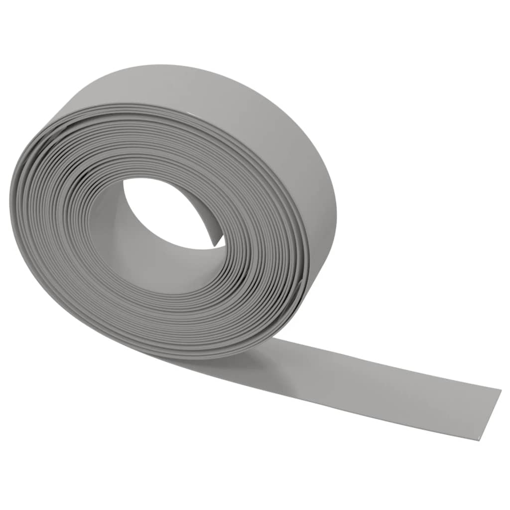 Travní lemy 5 ks šedé 10 m 15 cm polyethylen