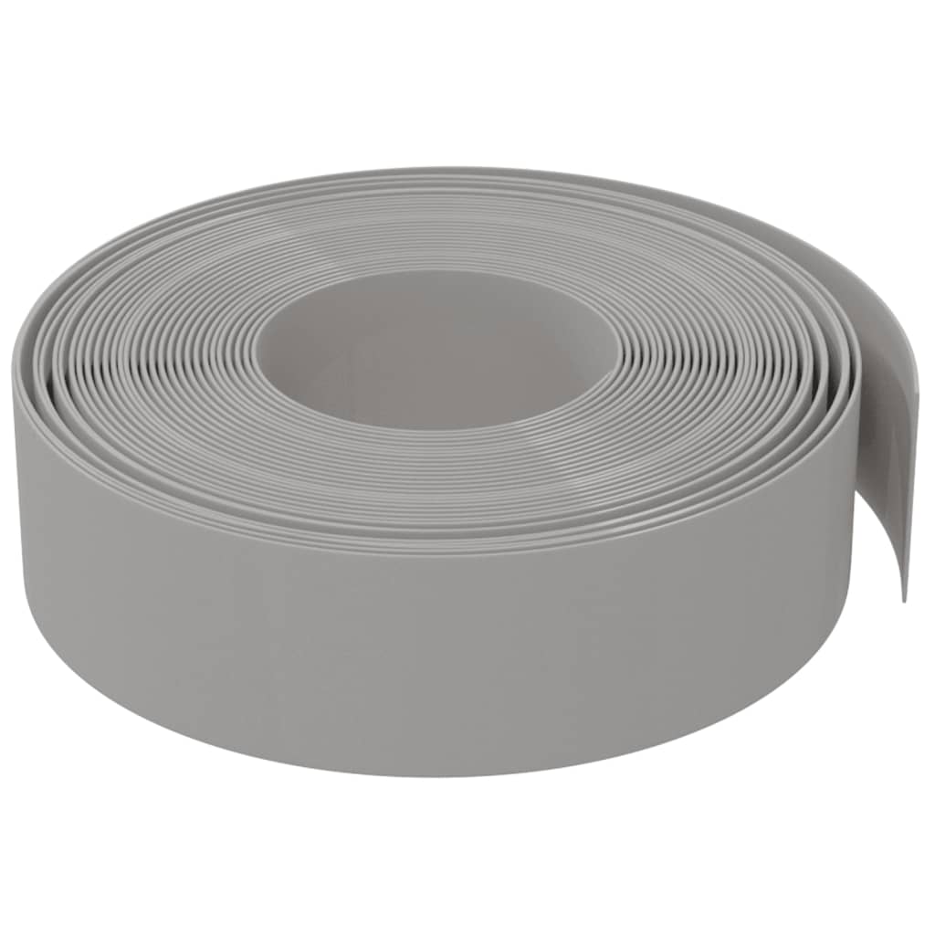 Travní lemy 5 ks šedé 10 m 15 cm polyethylen