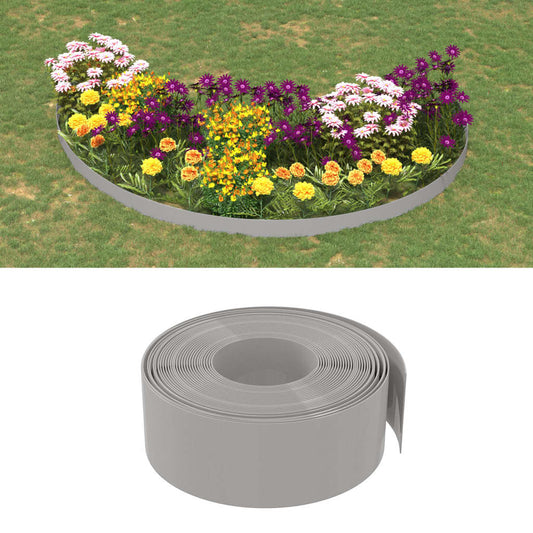 Travní lemy 2 ks šedé 10 m 20 cm polyethylen