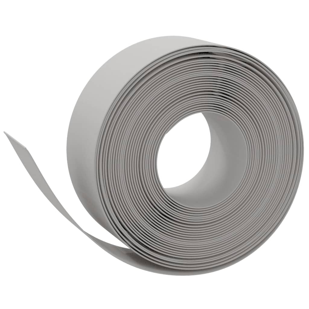 Travní lemy 4 ks šedé 10 m 20 cm polyethylen
