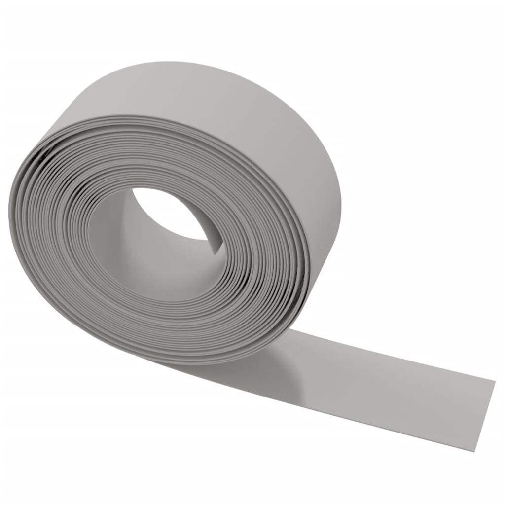 Travní lemy 4 ks šedé 10 m 20 cm polyethylen