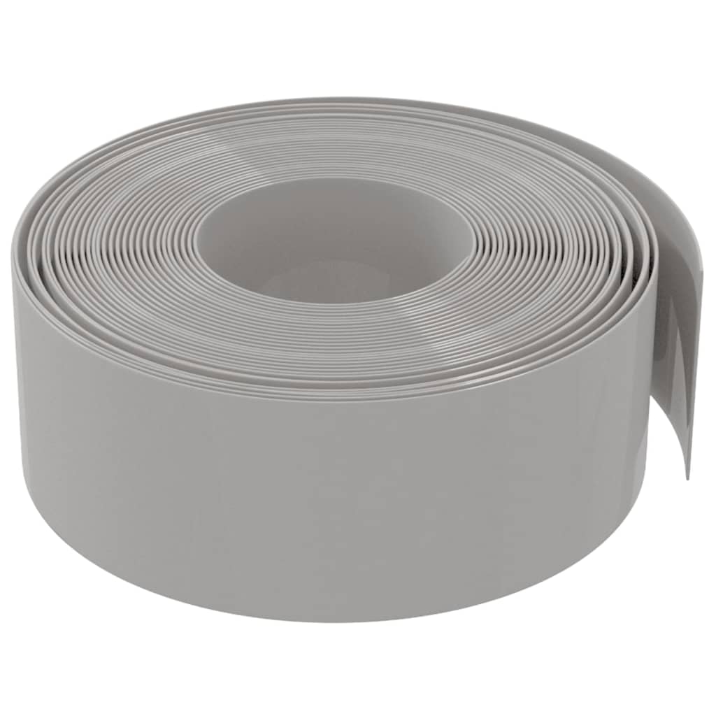 Travní lemy 4 ks šedé 10 m 20 cm polyethylen