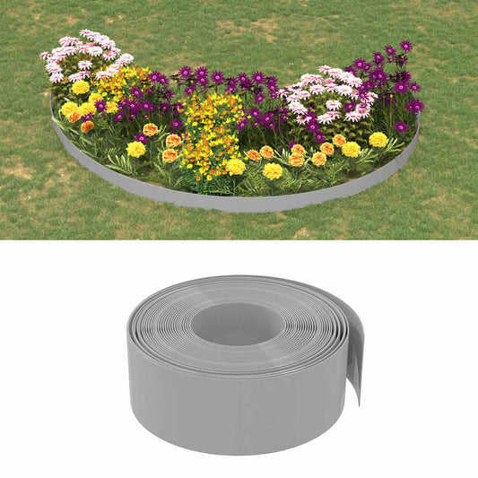 Travní lemy 5 ks šedé 10 m 20 cm polyethylen