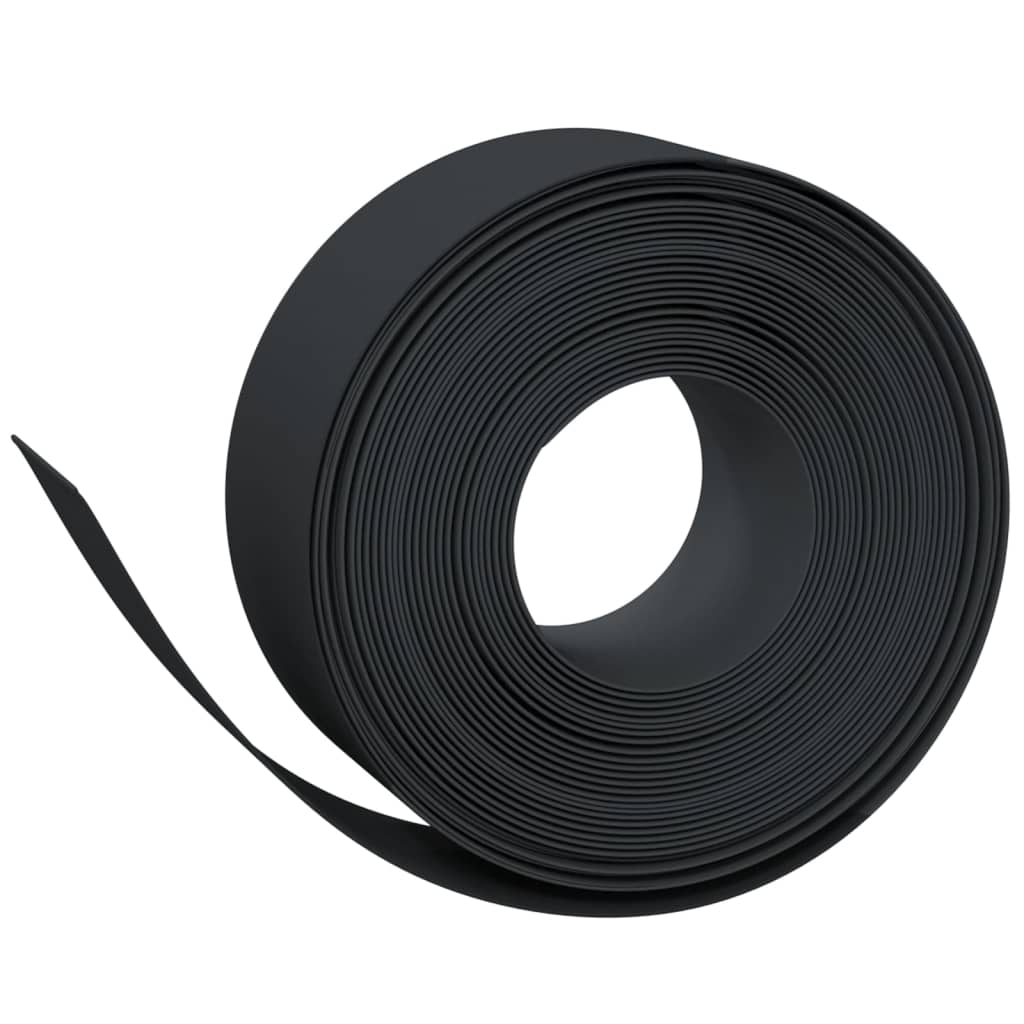 Travní lemy 4 ks černé 10 m 20 cm polyethylen