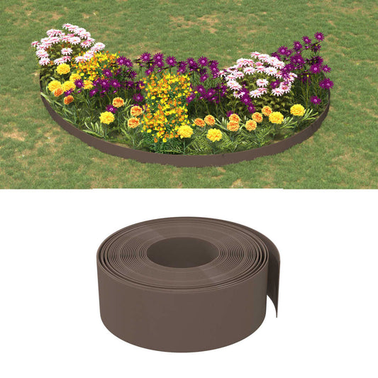 Travní lemy 2 ks hnědé 10 m 20 cm polyethylen
