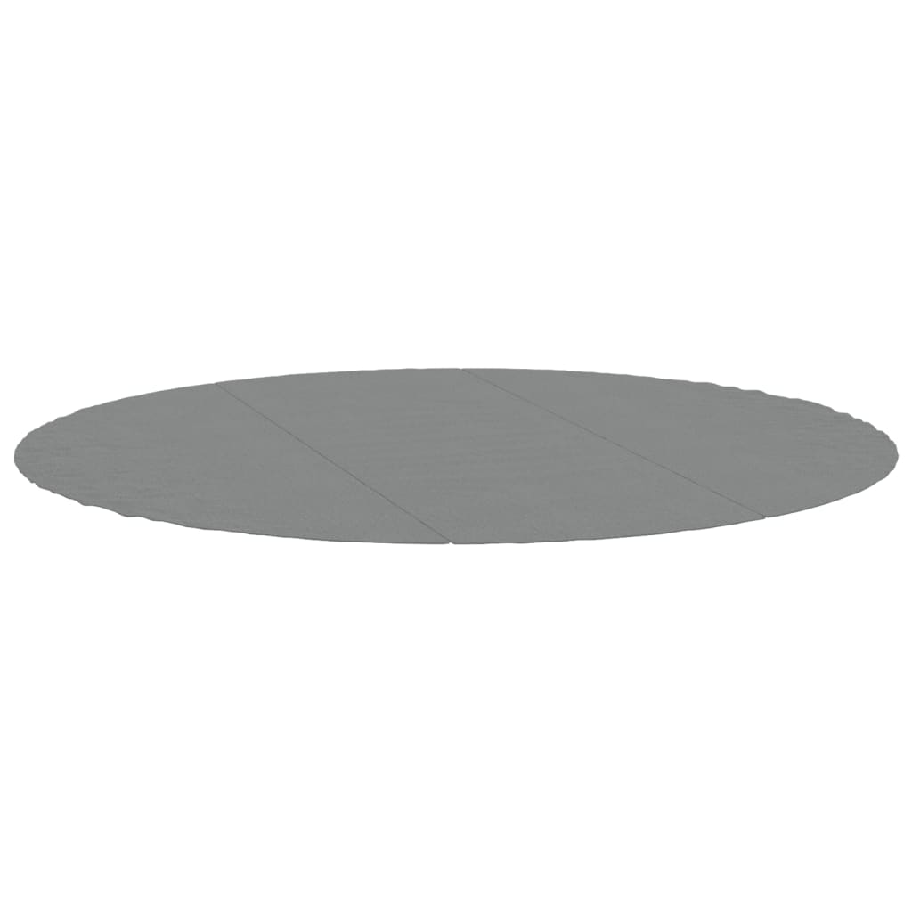 Podložka pod bazén světle šedá Ø396 cm polyesterová geotextilie