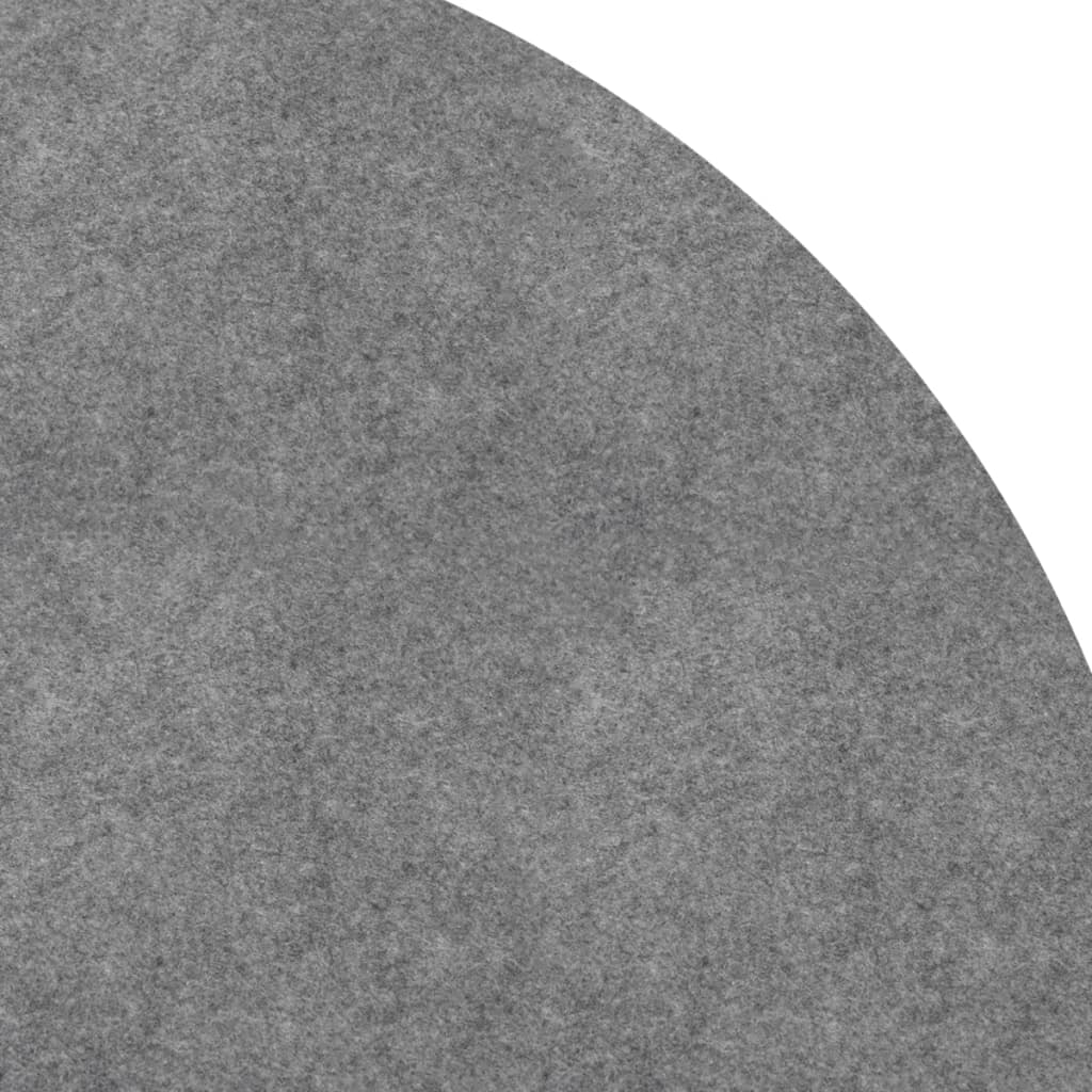 Podložka pod bazén světle šedá Ø396 cm polyesterová geotextilie