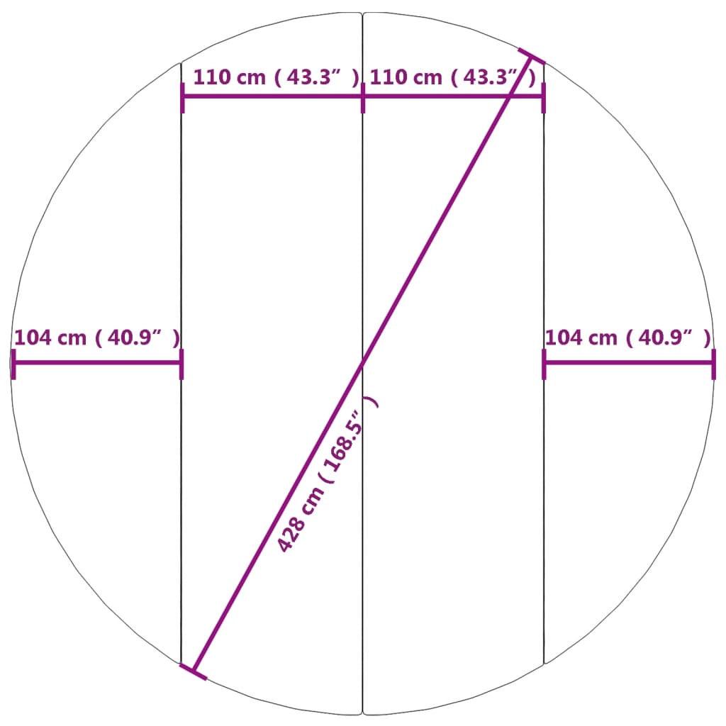 Podložka pod bazén světle šedá Ø428 cm polyesterová geotextilie