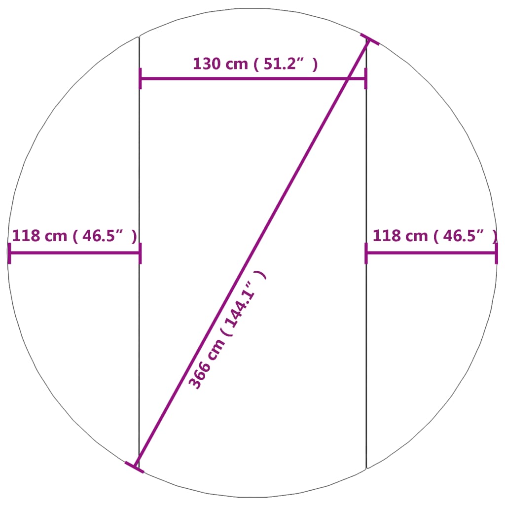 Podložka pod bazén světle šedá Ø366 cm polyesterová geotextilie