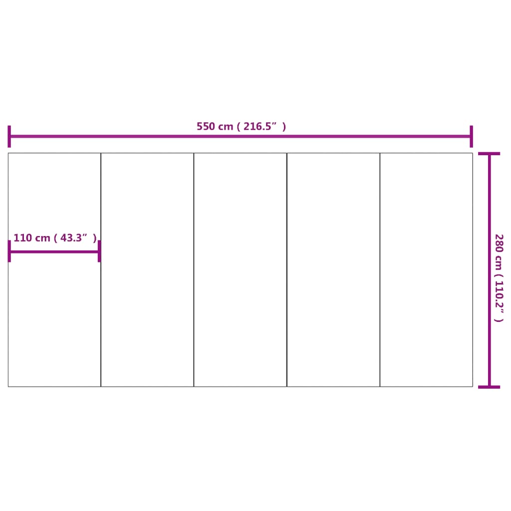 Podložka pod bazén světle šedá 550x280 cm polyester geotextilie