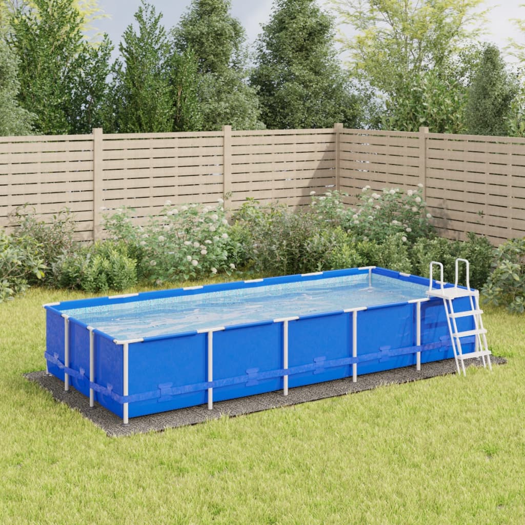 Podložka pod bazén světle šedá 550x280 cm polyester geotextilie