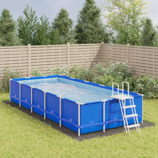 Podložka pod bazén světle šedá 750x370 cm polyester geotextilie