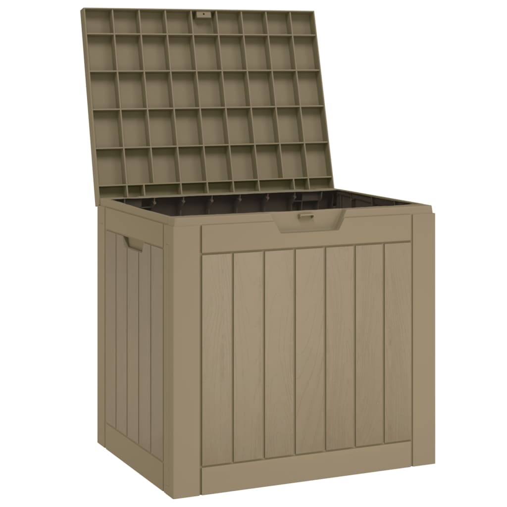Zahradní úložný box šedý 55,5 x 43 x 53 cm polypropylen