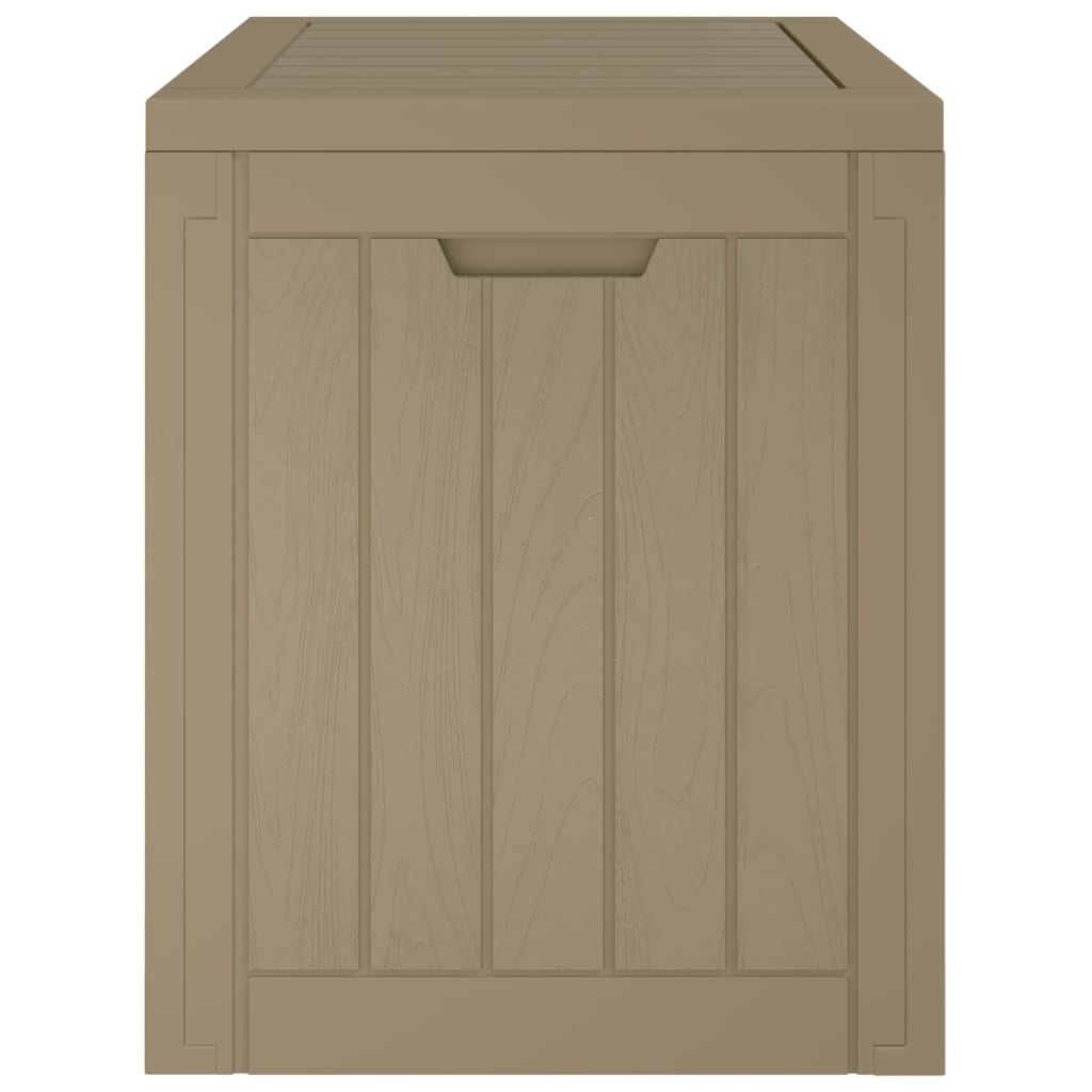 Zahradní úložný box šedý 55,5 x 43 x 53 cm polypropylen