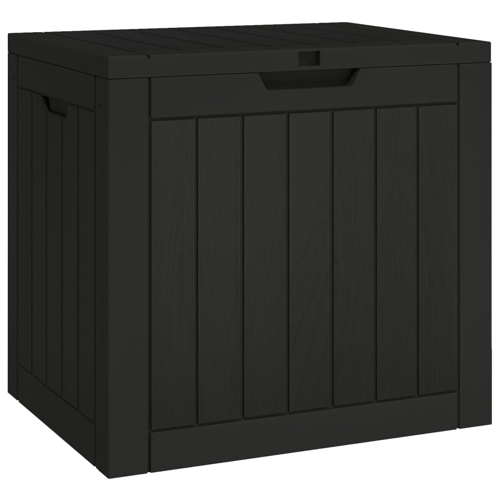 Zahradní úložný box černý 55,5 x 43 x 53 cm polypropylen