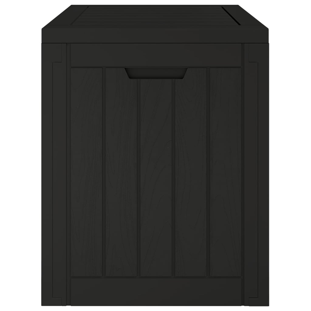 Zahradní úložný box černý 55,5 x 43 x 53 cm polypropylen