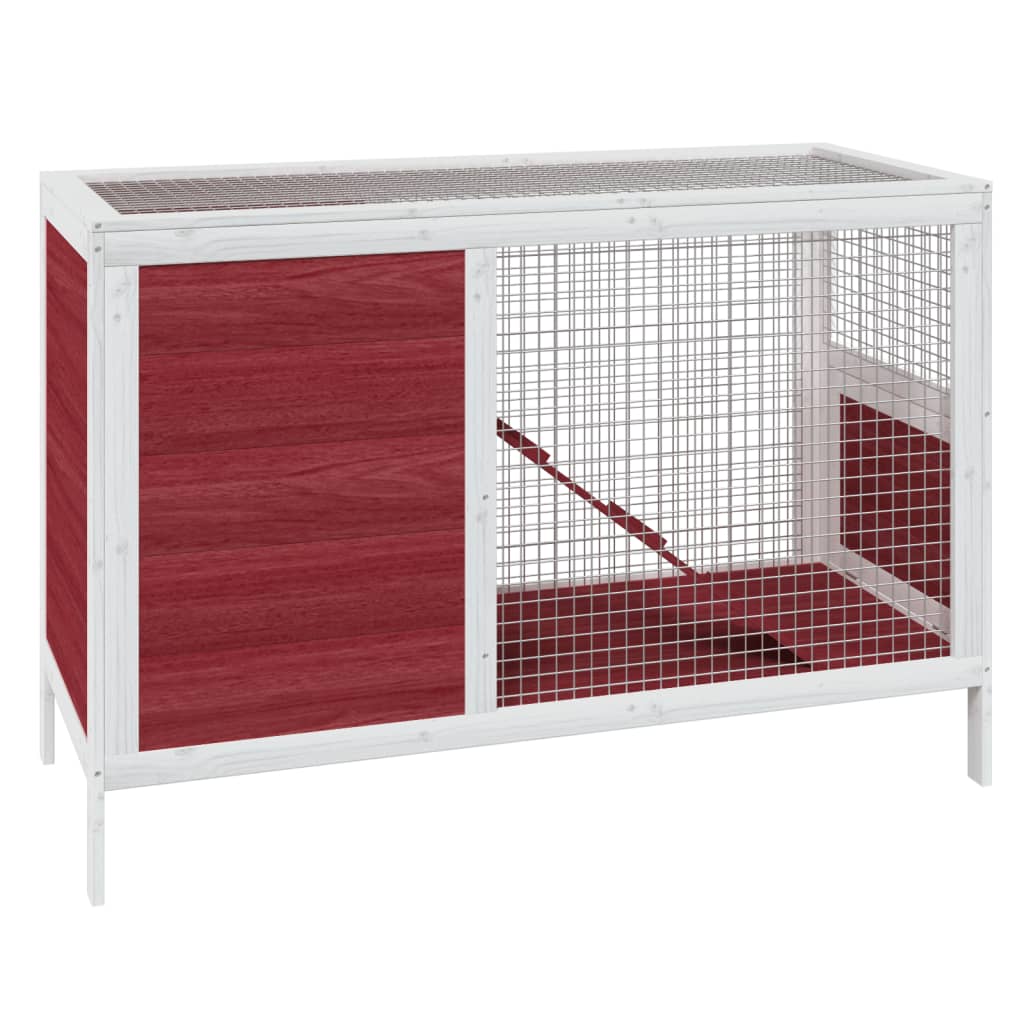 Králíkárna moka 103 x 44 x 69,5 cm masivní borové dřevo