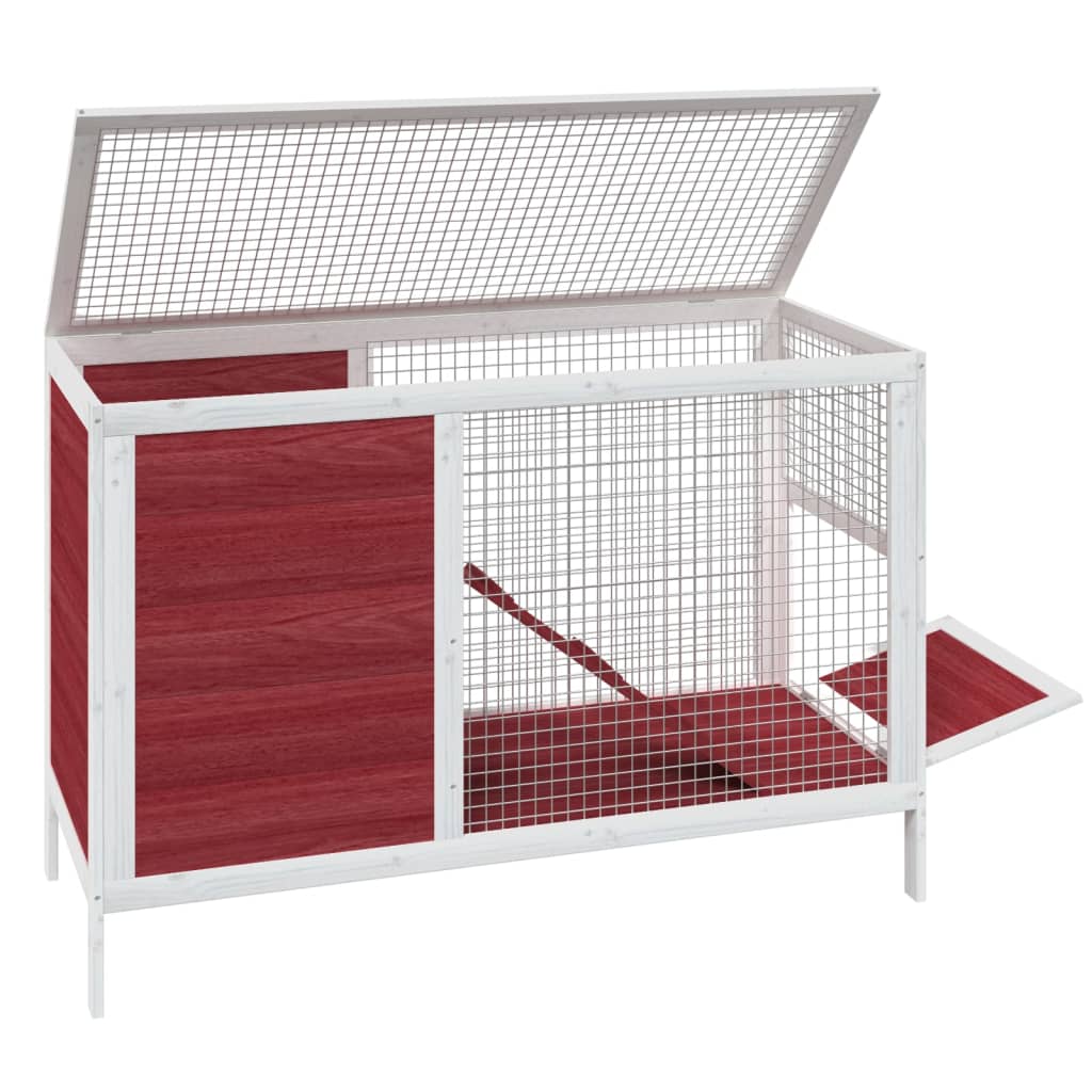 Králíkárna moka 103 x 44 x 69,5 cm masivní borové dřevo